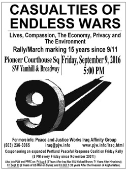 9/11 15 years later flyer]