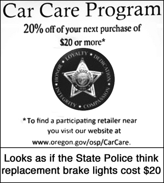 State police car care program.