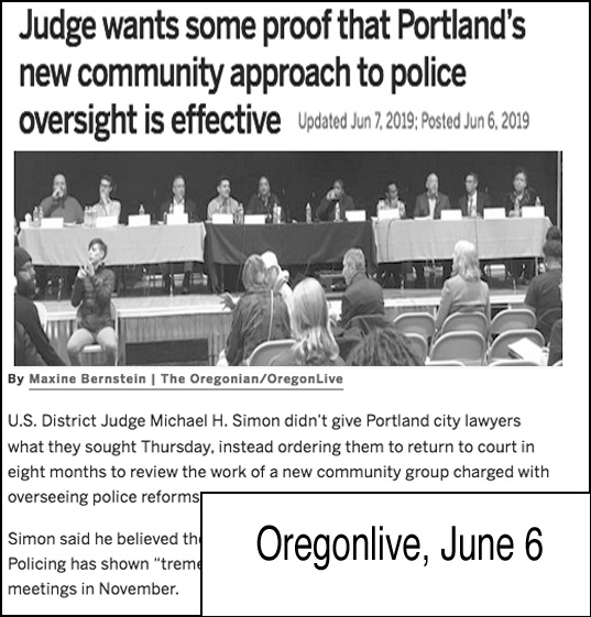 Oregonlive article, June 6th