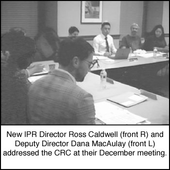 CRC's Crowd Control Work Group 
discussion