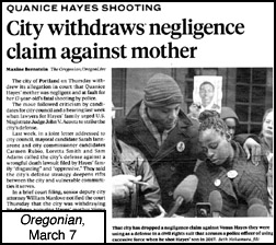 Oregonian article March 7th