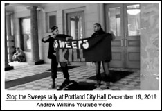 protest at City Hall