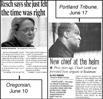 Oregonian article, June 10, 2020 and Portland Tribune article, June 17, 2020