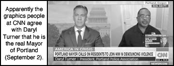 image of Sep 2, 2020 CNN screen calling Daryl Turner the 
Portland Mayor