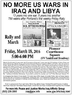 [Iraq War 25 Years Later flyer]