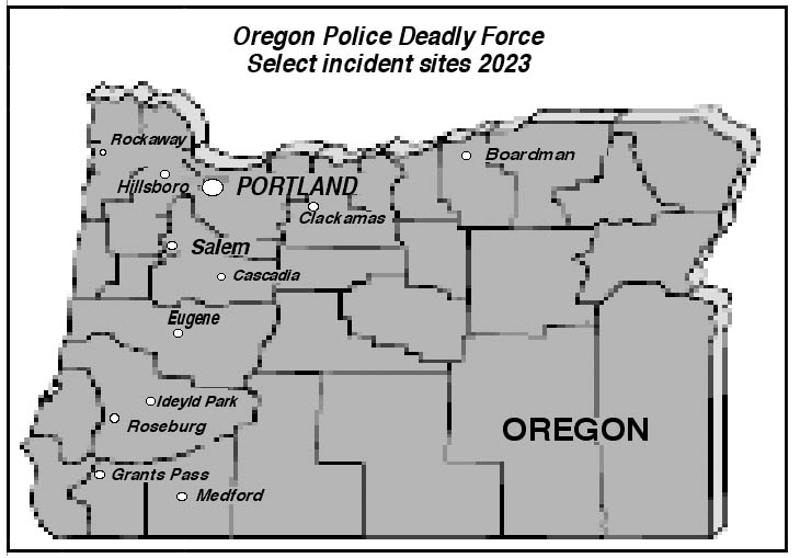 [map of Oregon shootings locations]